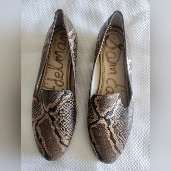 Sam Edelman Women's Snake Print Loafers - Picture 8 of 8